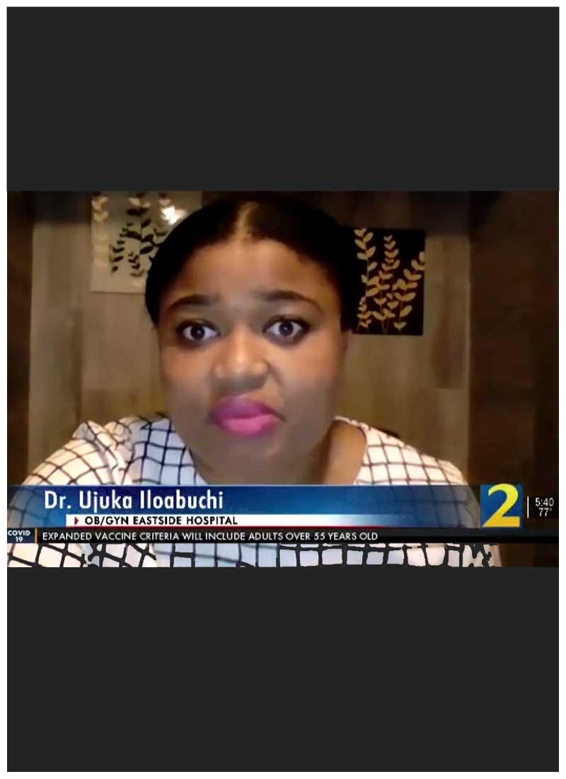 Latest WSB News Channel 2 Story Featuring Dr. Iloabuchi About Vaccinations And Pregnancy