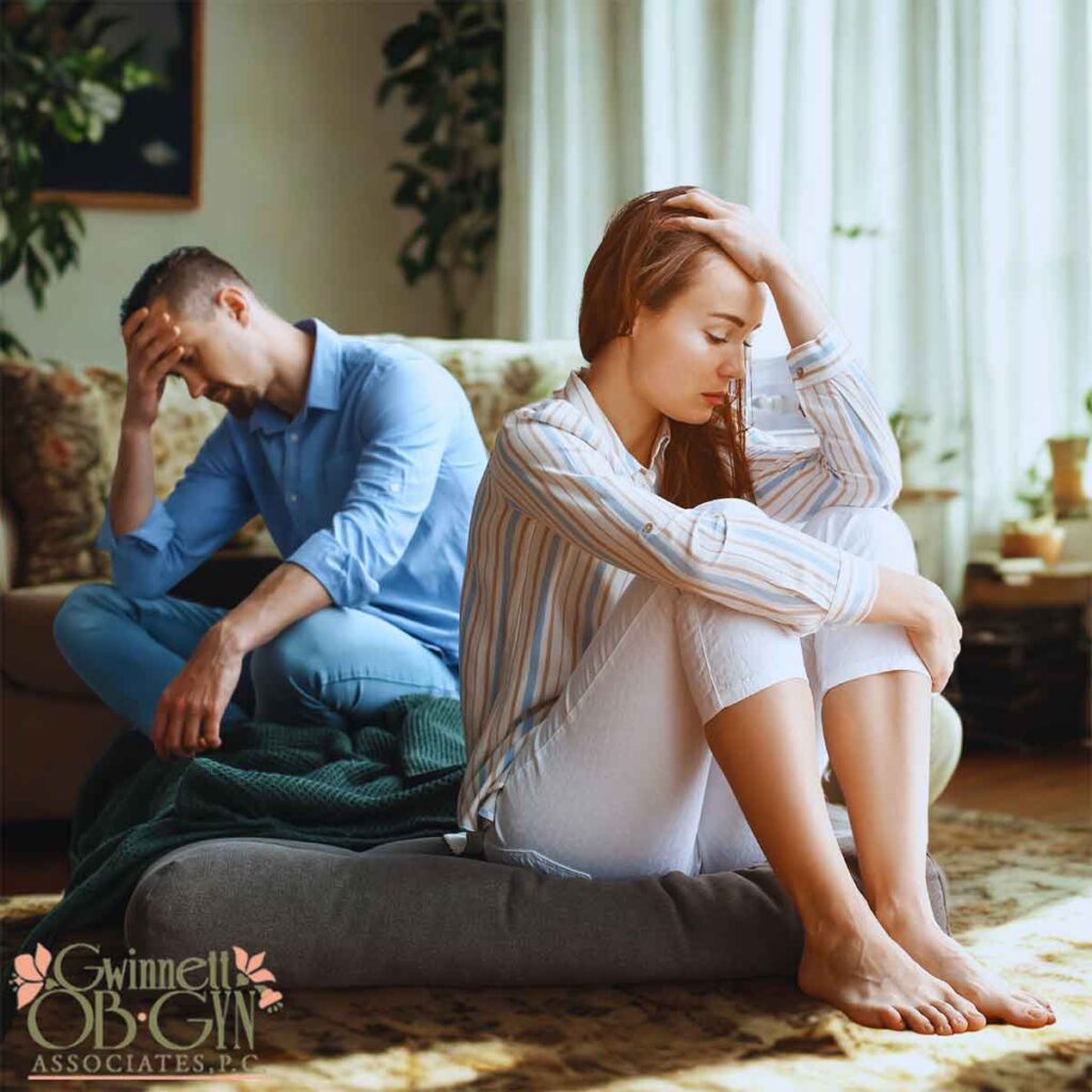 Couple experiencing relationship strain possibly related to std testing results